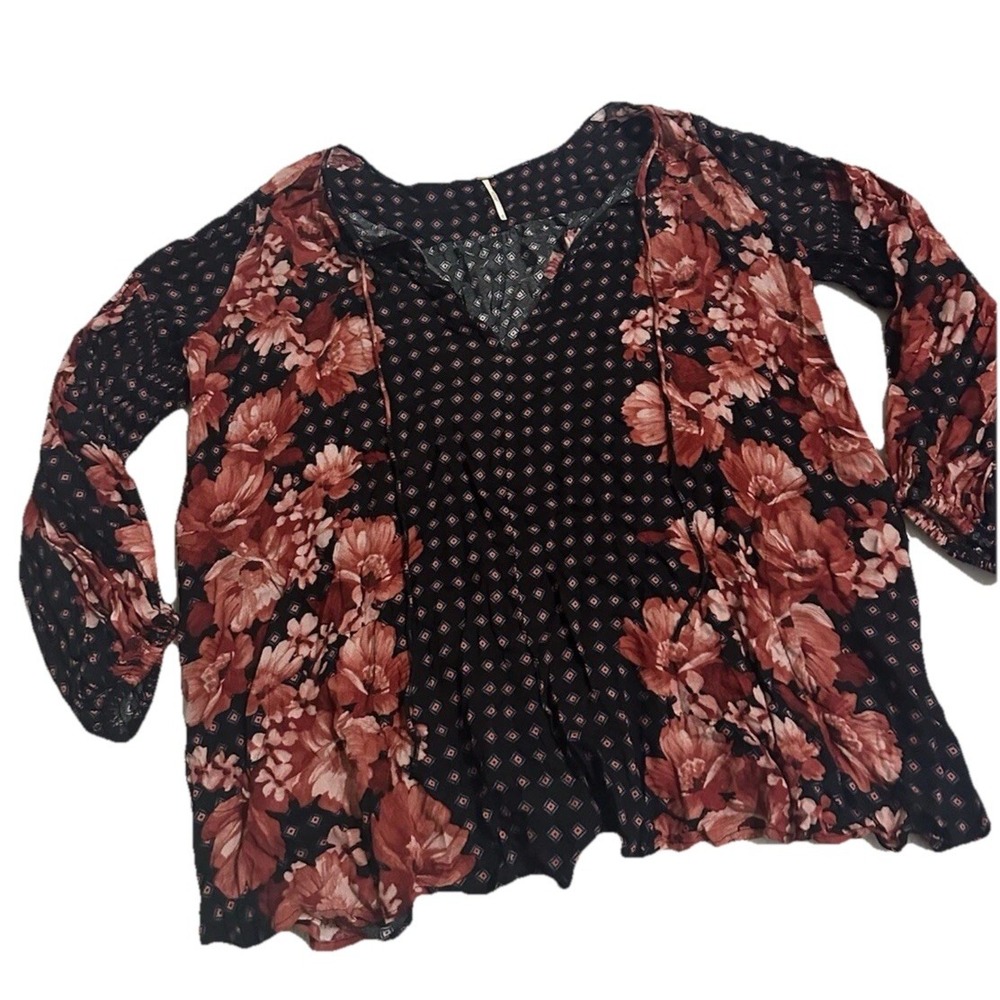 Free People Sunset Blvd Floral Romper‎ Size XS - Boho - Picture 2 of 10